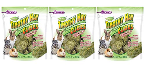 FM Brown's 3 Pack of Timothy Hay Cubes, 10 Ounces Each, for Rabbits Guinea Pigs and Chinchillas3