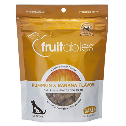 Fruitables Baked Dog Treats Pumpkin & Banana Flavor (2 Pack) 7 oz Each