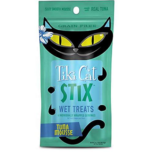 Tiki 759220 3 oz Stix Tuna Mousse Cat Treats - Case of 12