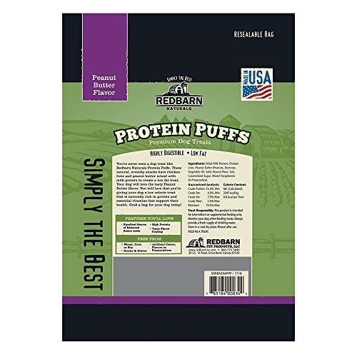 Redbarn Dog Protein Puffs Peanut Butter (3-Count)