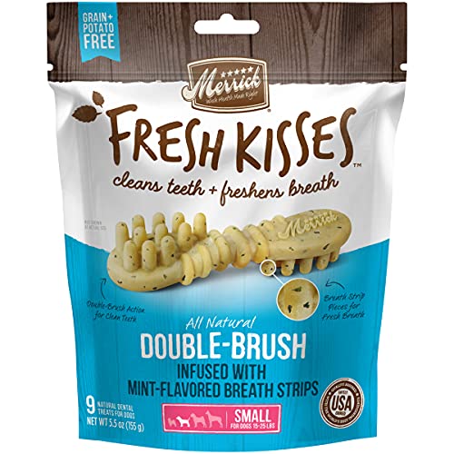 Merrick Fresh Kisses Double-Brush Dental Treats Variety Pack, 5.5 OZ, 2 CT