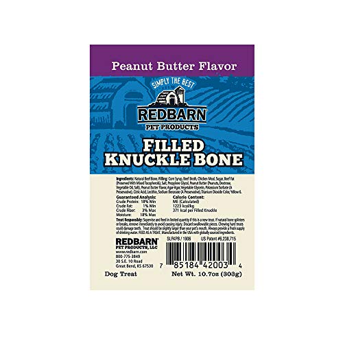 Redbarn Filled Knuckle Bone-Peanut Butter