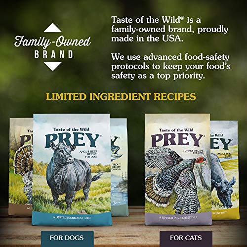 Taste of the Wild PREY High Protein Limited Ingredient Premium Dry Dog Food with Antioxidants and Probiotics for All Life Stages