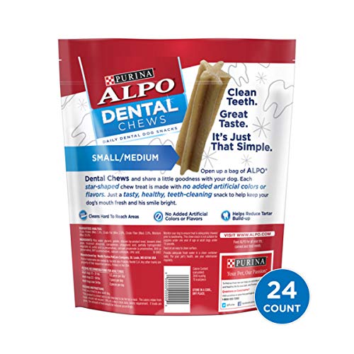 Purina ALPO Dental Chews Small/Medium Adult Dog Snacks