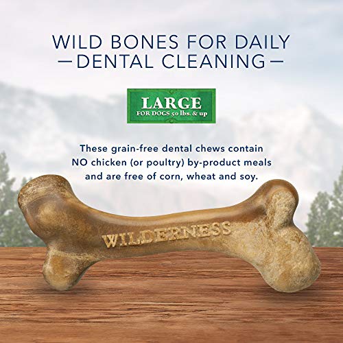 Blue Buffalo Wilderness Wild Bones Grain Free Dental Chews Dog Treats