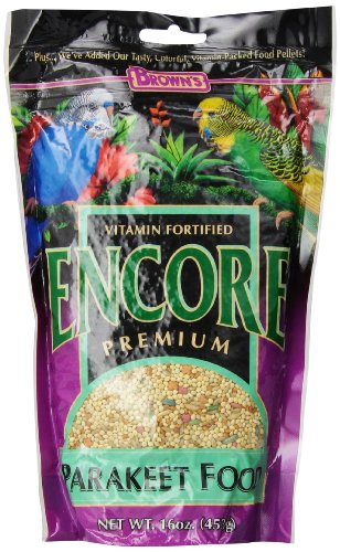 F.M. Brown'S Encore Premium Parakeet Bird Food, 1-Pound