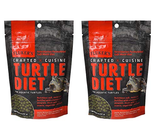 Fluker's 2 Pack of Crafted Cuisine, 6.75 Ounces Each, Turtle Diet for Red-Eared Sliders, Painted Turtles, Softshell Turtles, Map Turtles, Musk Turtles, Cooters and Snapping Turtles