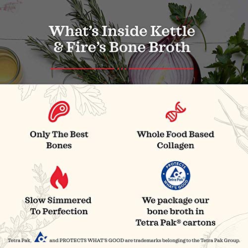 Keto Soup by Kettle and Fire, Cream of Mushroom Bisque Soup, Pack of 3, Gluten Free, Paleo Friendly, Collagen Soup on the Go, 9g of Protein, 16.9 fl oz