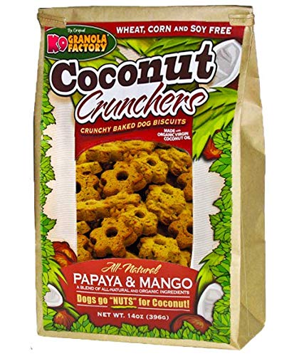K9 Granola Factory Papaya and Mango Coconut Crunchers (Pack of 3)