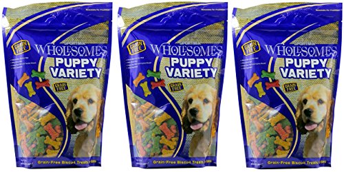 (3 Pack) Sportmix Wholesomes Puppy Variety Grain-Free Dog Biscuits, 2 lbs Per Bag