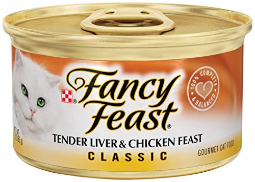 Purina Fancy Feast Canned Cat Food Tender Liver 3oz Case(24)