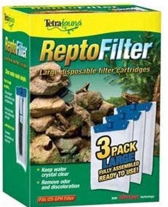 Pet Tetra ReptoFilter 125 GPH, 3-Pack, Large Cartridge, tetra pond filter. Repto filters Supply Store/Shop by Supply-Shop