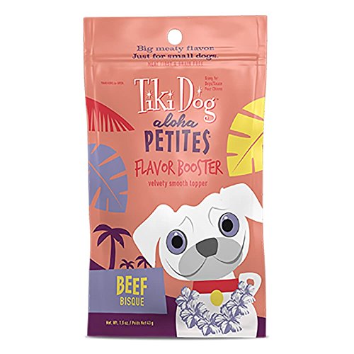 Tiki Dog Aloha Petites Flavor Booster Meaty Broth with Chunks of Real Meat, Grain Free Dog Food Topper, 12 pack
