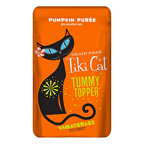 Tiki Cat Tummy Topper Pumpkin & Wheatgrass Cat Treat