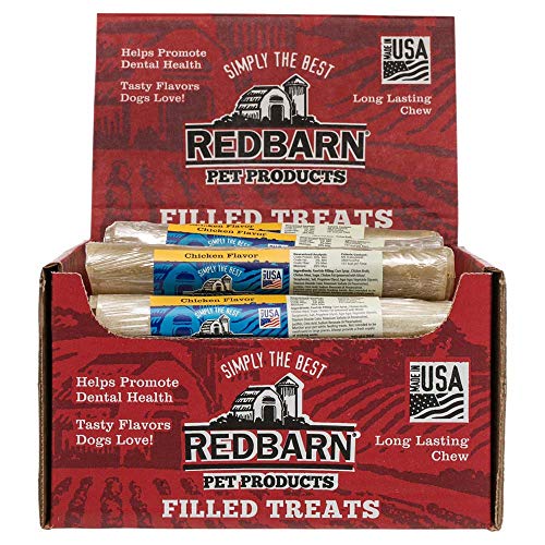 Redbarn Filled Rolled Rawhide-Chicken Premium Dog Treats (6-Count)