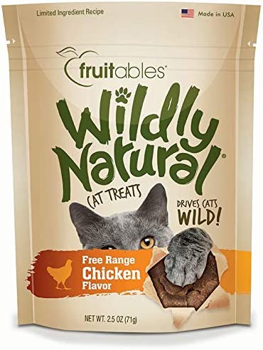 Fruitables Wildly Natural Wild Caught Tuna, Chicken, and Salmon Flavor Cat Treats Variety Pack, 2.5 Ounces Per Pack