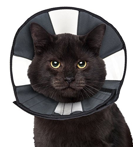 ZenPet Pet Recovery Cone E-Collar for Dogs and Cats - Always Use with Your Pet's Everyday Collar - Comfortable Soft Collar is Adjustable for a Secure and Custom Fit