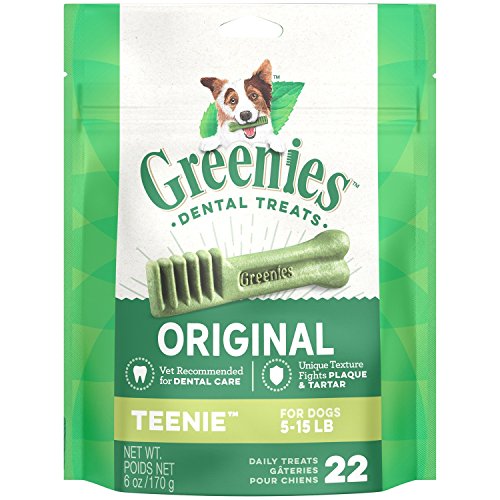 Greenies Treats for Dogs (5-15 lbs/2-7 kg)Mini Treat-Pak-Teenie 6 oz