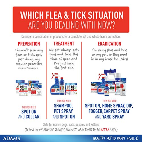 Adams Plus Flea and Tick Spot On for Dogs,