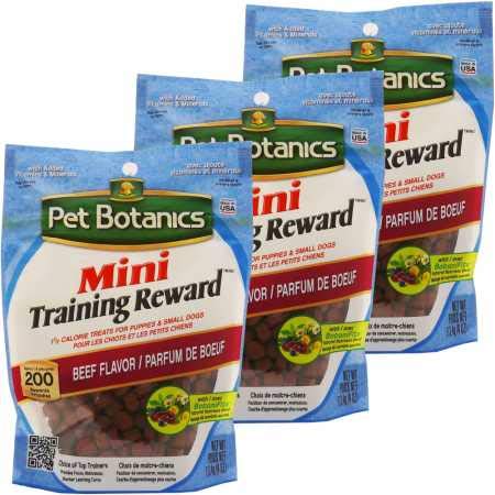 Pet Botanics Mini Training Reward Treats 3PACK Beef (4 oz each)