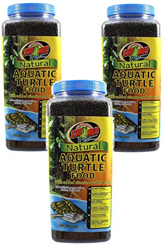(3 Pack) Zoo Med Natural Aquatic Turtle Food (15 Ounce Per Pack)