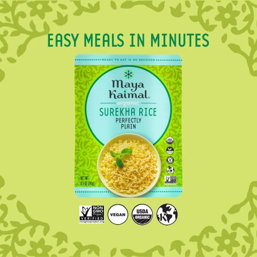 Maya Kaimal Foods Organic Indian Perfectly Plain Surekha Rice