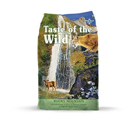 Taste of the Wild Rocky Mountain. Dry Cat Food. 5 LB Roasted Venison & Smoked Salmon. Fast Delivery!!!