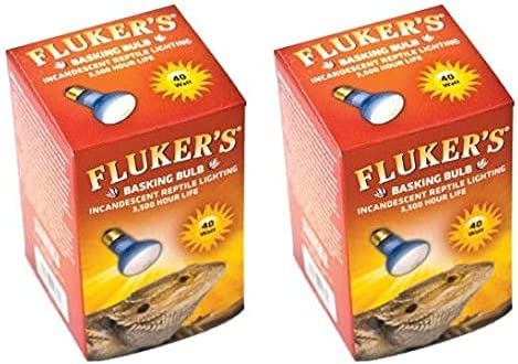 Fluker's Incandescent Basking Bulb 40 Watt - Pack of 2
