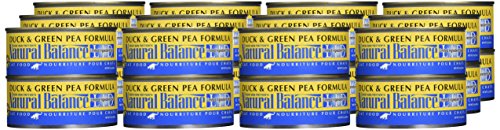 Dick Van Patten'S Natural Balance Limited Ingredients Duck And Green Pea Canned Cat Food (Case Of 24), 5.5 Oz.