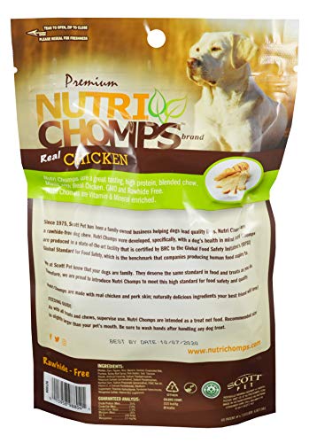 Nutri Chomps Mini Chicken Wrapped Knot Dog Chew