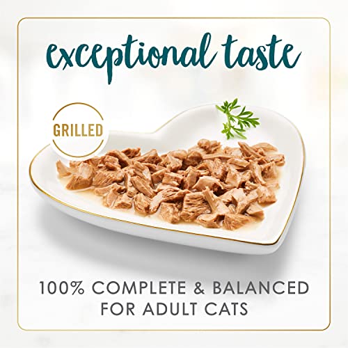 PURINA Fancy Feast Grilled Wet Cat Food, Grilled Turkey Feast in Gravy, Wet Cat Food with No Artificial Preservatives or Colors, 3 Ounce Can (Pack of 12)