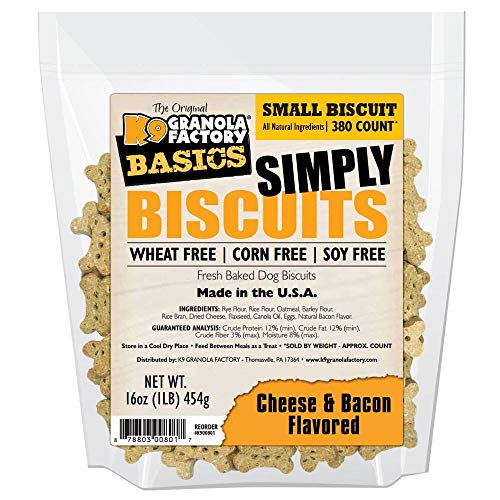 K9 Granola Factory Simply Biscuits Cheese/Bacon Dog Treat