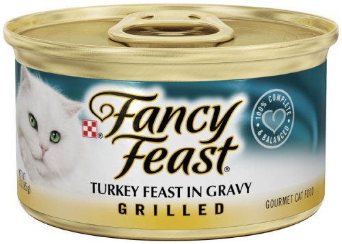 Grilled Turkey Cat Food Wet Cat Food (3-oz can,case of 24)