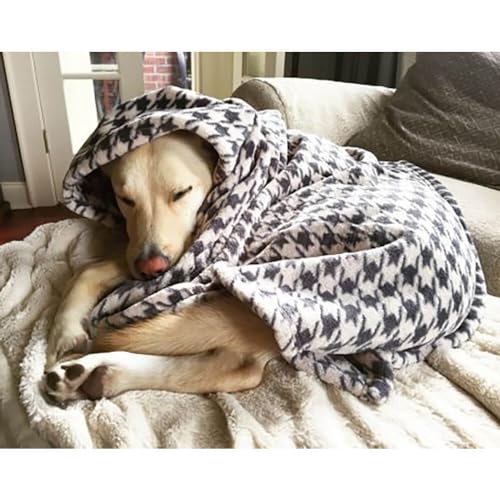 Tall Tails Dog Houndstooth Throw Blanket 40 X 60