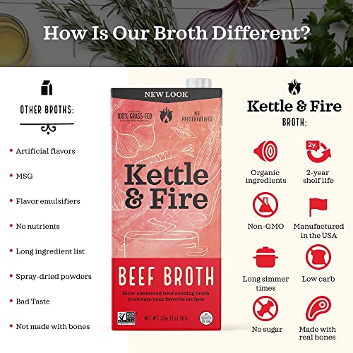 Kettle & Fire Organic Broth 32 Oz 1