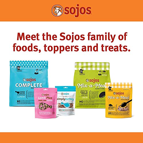 SOJOS 2 Pack of Chicken Complete Raw Freeze-Dried Dog Food, 7 Pounds Each, Grain- and Gluten-Free