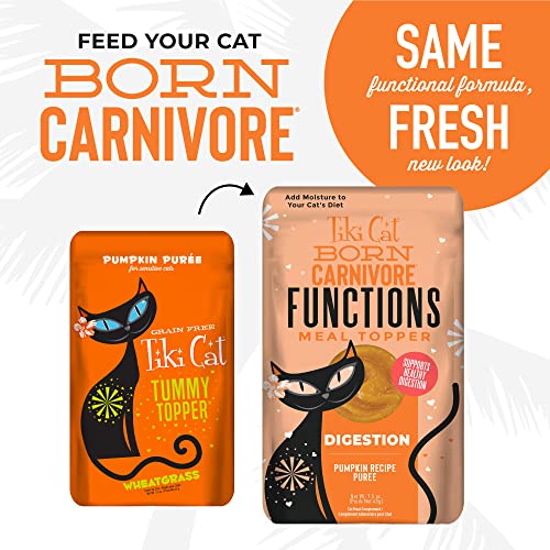 Tiki Cat Tummy Topper Pumpkin & Wheatgrass Cat Treat