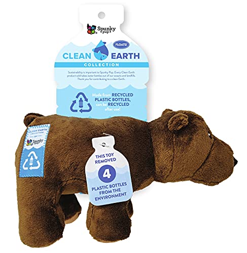 Spunky Pup Clean Earth Plush Dog Toy | Made from 100% Recycled Water Bottles
