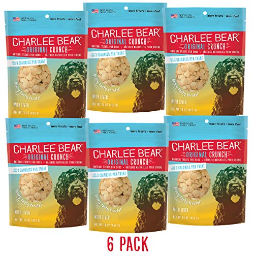 Charlee Bear Dog Treats with Liver (6 Pack) 16 oz Each