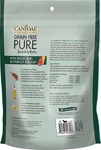 CANIDAE Grain Free Pure Heaven Biscuits Bison and Butternut Squash (2 Pack)