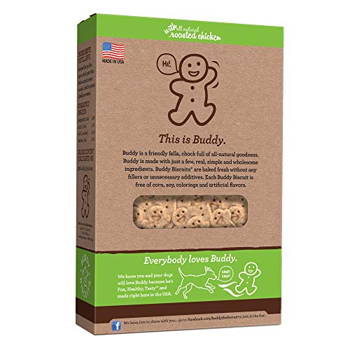 Buddy Biscuits, Grain Free Oven Baked Crunchy & Teeny Treats for Small or Toy Breed Dogs, Baked in USA