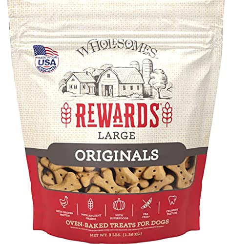 SPORTMiX Wholesomes Rewards Classic Original Biscuits, Chicken, LG-3Lb. Bag (2100356)