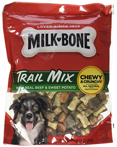 Milk-Bone Trail Mix Chewy and Crunchy Dog Treats, Beef & Sweet Potato