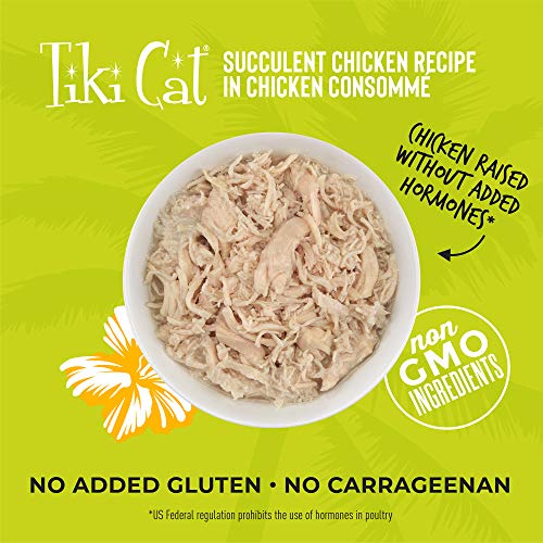 TIKI PETS Tiki Cat Luau Wet Food with Poultry or Fish in Consomme for Adult Cats & Kittens, Grain and Potato Free