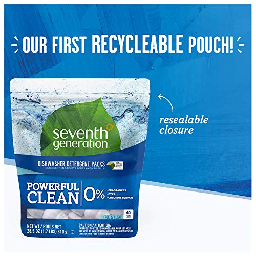 Seventh Generation Dishwasher Detergent Packs,