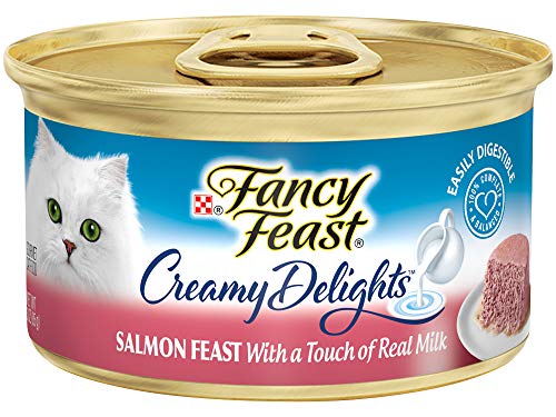 Fancy Feast Purina Creamy Delights Salmon Feast with a Touch of Real Milk (24-CANS NET WT 3 OZ Each)