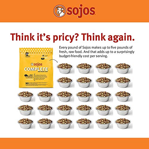 SOJOS 2 Pack of Chicken Complete Raw Freeze-Dried Dog Food, 7 Pounds Each, Grain- and Gluten-Free