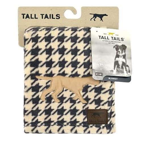 Tall Tails Dog Houndstooth Throw Blanket 40 X 60