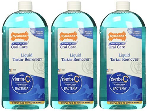 Nylabone Advanced Oral Liquid Tartar Remover - 32oz Bottles (3 Pack)