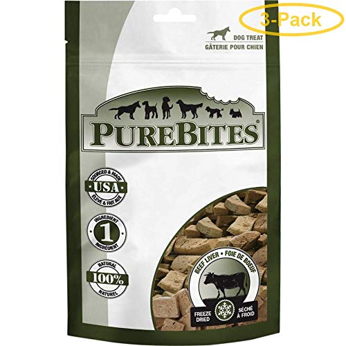 PureBites Beef Liver Freeze Dried Dog Treats (3 Pack)
